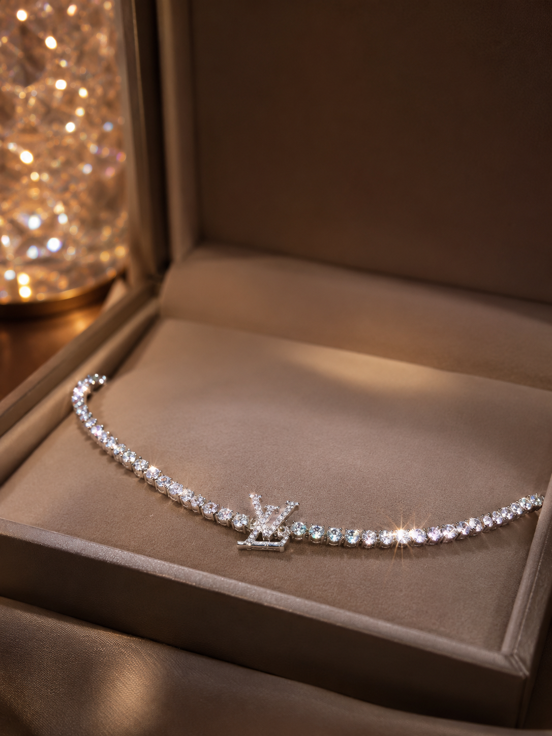 “Celestia Crystal Tennis Bracelet (Anti-Tarnish)”