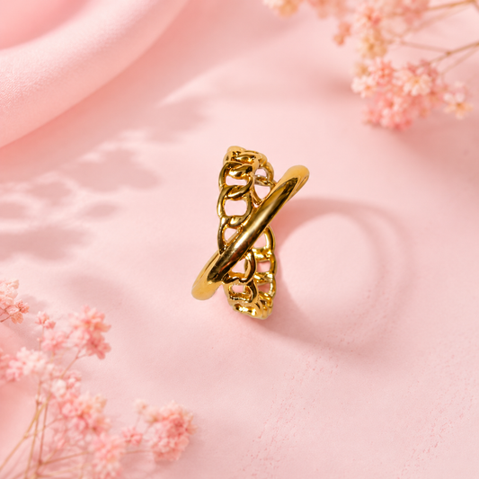 Elegant openwork ring (anti tarnish)